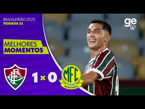 Gols e lances de Fluminense x Mirassol