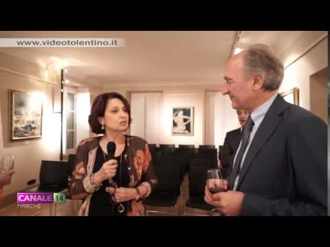 Il prefetto di Macerata in visita alla mostra "Unendo le arti" della Fondazione Claudi