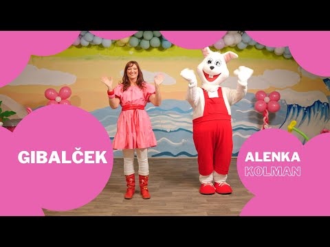 GIBALČEK - Alenka Kolman, telovadba z zajčkom, plesne pesmi za otroke