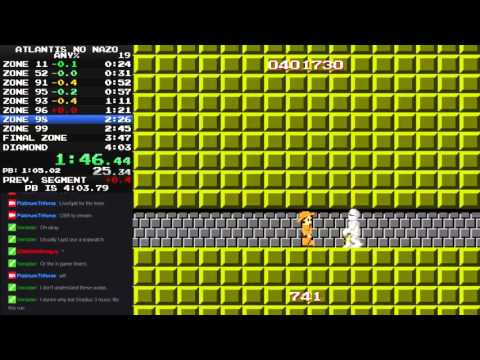 Atlantis No Nazo Any% Speedrun in 3:16.25
