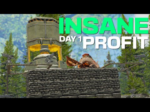 Insane Profit from a Day 1 RAID! - ARK PvP