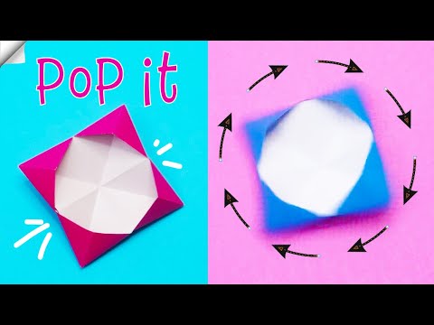 Spinning top from paper Paper toy antistress