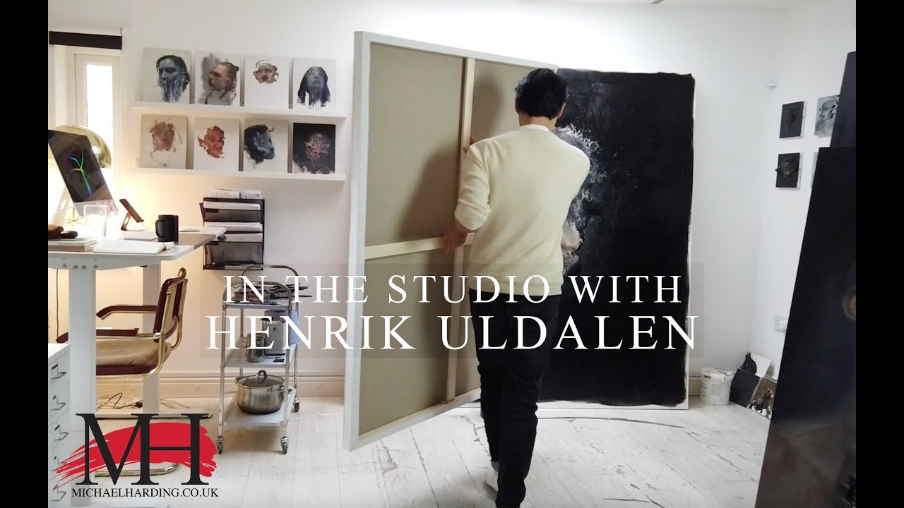In the Studio with HENRIK ULDALEN | London Artist | Michael Harding Oil Paints