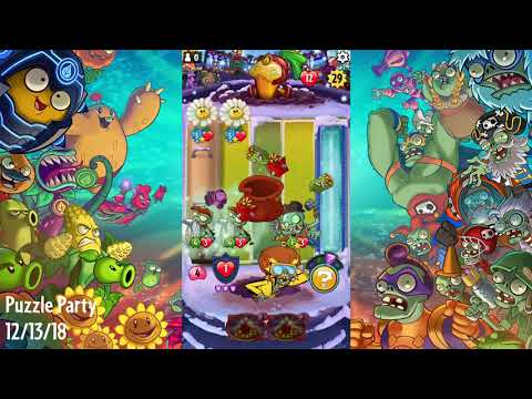 Daily Challenge Puzzle Party 12/13/18 Solution - Plants vs Zombies Heroes