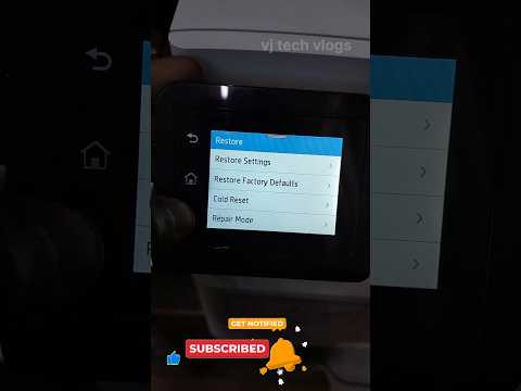 HP laserjet pro MFP 4104dw | cold rest| factory reset #printer #hp #hpprinter #printerservice