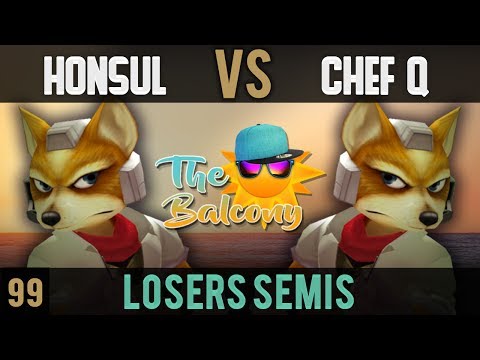Melee @ the Balcony 99 - Losers Semis ft. Honsul (Fox) VS Chef Q (Fox)