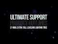 Ultimate Support Product Outlines - LT-99BL Extra Tall TeleLockĀ® Lighting Tree with Leveling Leg
