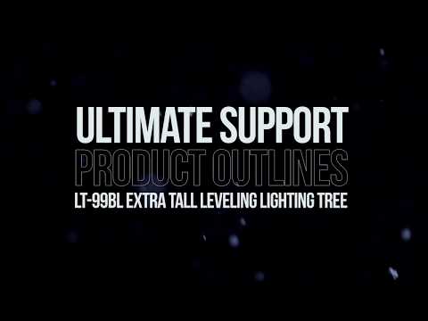 Ultimate Support Product Outlines - LT-99BL Extra Tall TeleLock® Lighting Tree with Leveling Leg