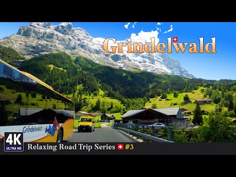 Relaxing Road Trip Series in Switzerland 🇨🇭 Ep#3 - Breath-taking View From Interlaken To Grindelwald