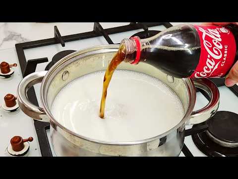 Gießen Sie die Cola in die kochende Milch! Ich kaufe keinen Käse mehr auf dem Markt