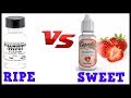 Ripe Strawberry Vs Sweet Strawberry – Taste Test & Review of TFA and Capella DIY Strawberry Flavors