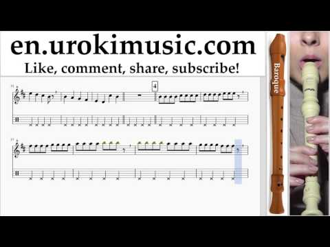How to Play Recorder B. Romeo Santos - Propuesta Indecente Part#1 Melody School Learn Class Course