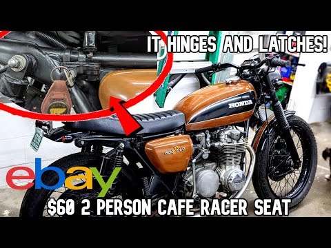 eBay Café Racer Seat that Hinges & Latches! DIY INSTALL