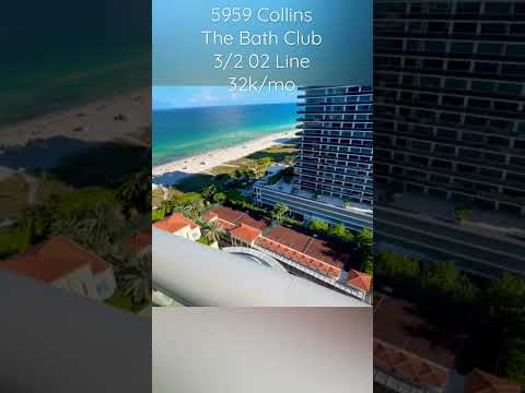 5959 Collins Miami Beach The Bath Club. Private Beach Club and  CLAY TENNIS COURTS IN MIAMI!