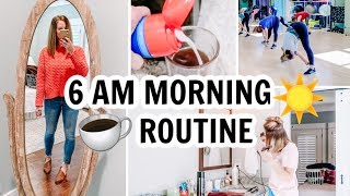 6 AM MORNING ROUTINE | STAY AT HOME MOM SCHEDULE | Amy Darley