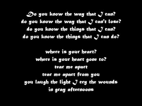 The smashing pumpkins - Tear LYRICS