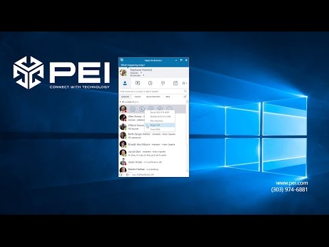 Microsoft Skype for Business | PEI - Quick Launch Bar