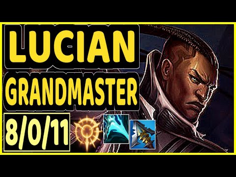 SMEB (LUCIAN) - 8/0/11 KDA GAMEPLAY - KR Ranked GRANDMASTER