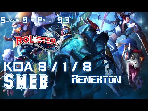 KT Smeb RENEKTON vs JAYCE Top - Patch 9.3 KR Ranked