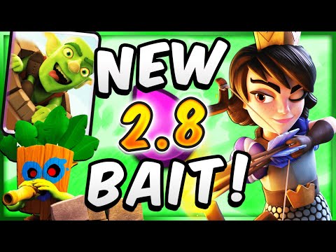 2.8 ELIXIR! BEST LOG BAIT DECK IN CLASH ROYALE!