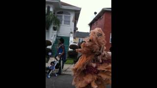 Spy Boy Christian Scott aTunde Adjuah and Gang Flag Kiel Scott on Mardi Gras Day