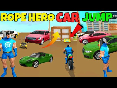 rope hero car jump in vice town building l rope hero vice town l bike jump rope hero game lzx_gamer