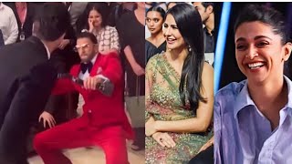 Vicky Kaushal Ranveer singh dance infront of Katrina Kaif and Deepika at Filmfare party