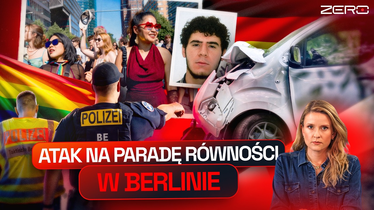 OBŁAWA W BERLINIE. ZAMACHOWIEC WJECHAŁ W TŁUM UCZESTNIKÓW PARADY RÓWNOŚCI