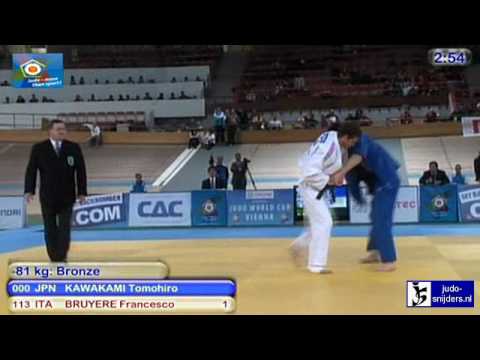 Judo 2010 World Cup Men Vienna: Tomohiro Kawakami (JPN) - Francesco Bruyere (ITA) [-81kg] bronze