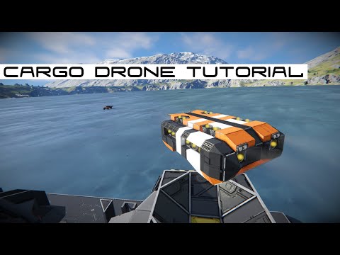 Space Engineers - HOW TO BUILD A Cargo Drone - Automatons Tutorial