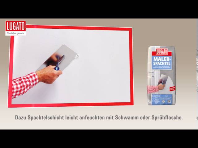 Video Teaser für MALERSPACHTEL von LUGATO