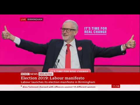 Jeremy Corbyn Launches Labour's Gneral Election Manifesto -