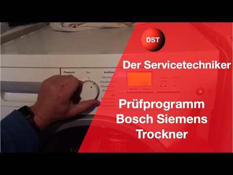 Prüfprogramm und Fehlerspeicher Trockner Bosch Siemens iq Wärmepumpentrockner