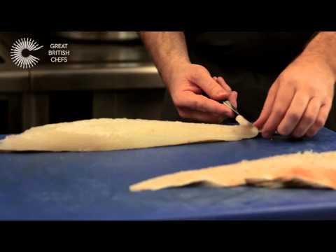 How to skin and portion a fillet of cod with Nathan Outlaw