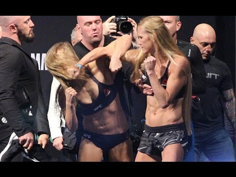 Rousey и Holm се сдърпаха на кантара