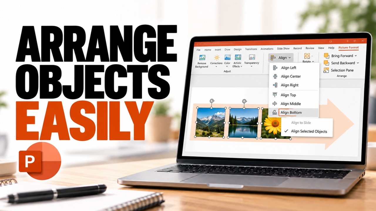 Aligning, Ordering, and Grouping Objects in PowerPoint