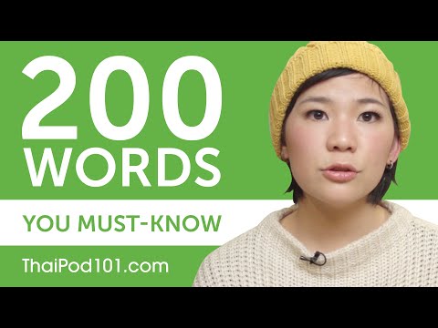 200 Words Every Thai Beginner Must-Know
