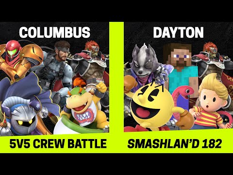 SmashLAN'd 182 5v5 Crew Battle - Columbus vs Dayton - SSBU Smash Ultimate Tournament