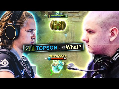 Topson back to EU meets against Yatoro in Ranked 🔥