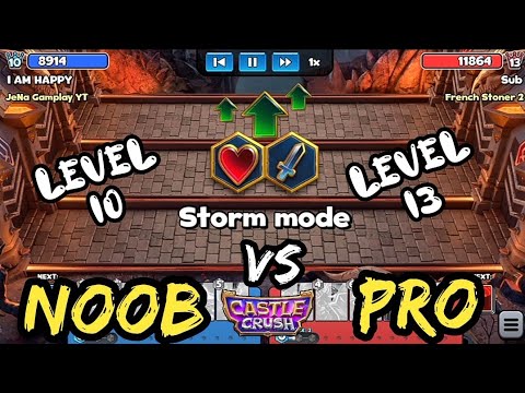 Level 10  Vs Level 13! Noob Vs Pro 🔥 Castle Crush : War Battle