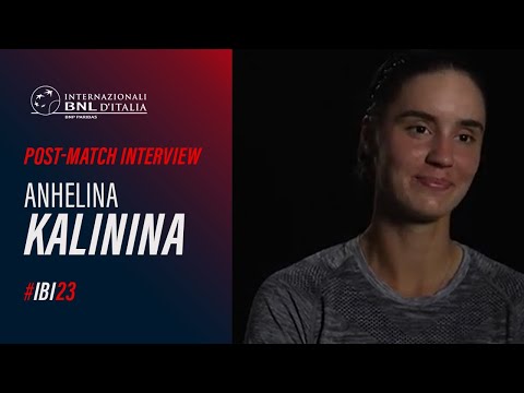 Anhelina Kalinina Post Match Interview (vs Kudermetova) #IBI23