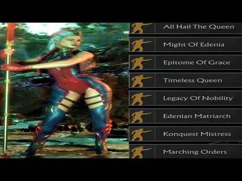 Mk11 - Sindel All Unlockable Taunts Showcase