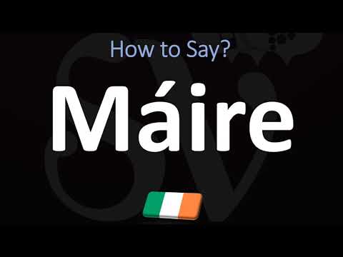 How to Pronounce Máire? | Irish Name Pronunciation Guide
