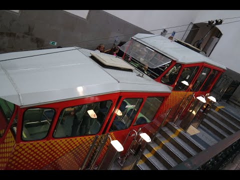 Funiculare Bergamo - historische Seilbahn - von oberer Stadt in die untere Staddt