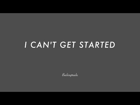 I CAN'T GET STARTED chord progression - Backing Track (no piano)