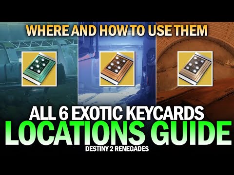 Where To Use All 6 Exotic Keycards Locations Guide [Destiny 2]