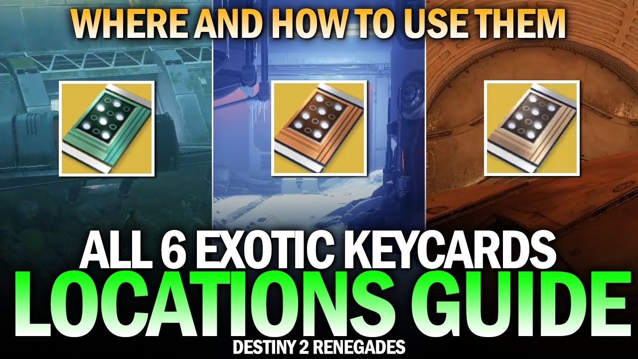 Where To Use All 6 Exotic Keycards Locations Guide [Destiny 2]