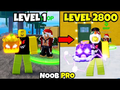 Winter Gacha Only Noob to Max in Blox Fruits!