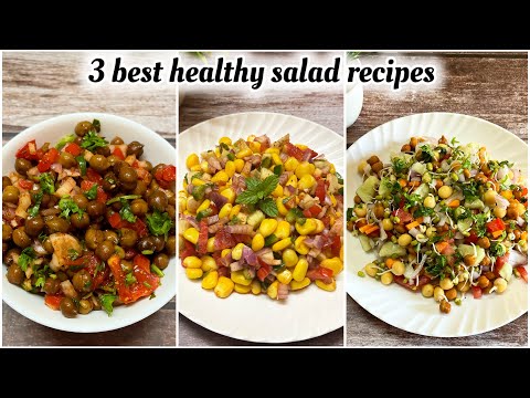 3 best healthy & high protein salads recipe | Sprouts & Corn Salad | Foodies Corner