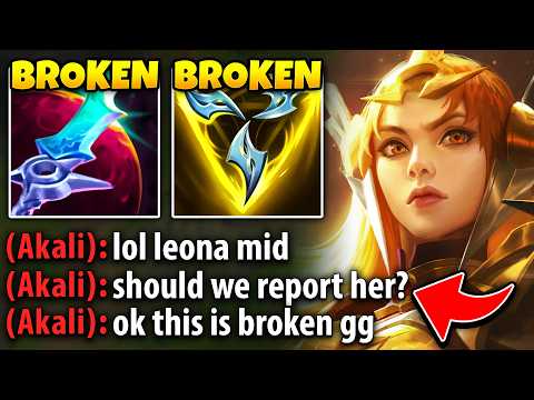 Bruiser Leona is 100% NOT balanced and I show you why... (AKALI GETS DESTROYED)